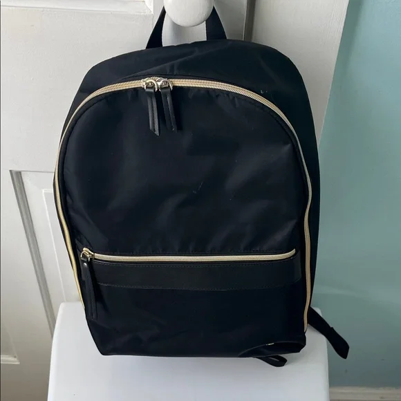 Samsonite Black Laptop Backpack with Gold Accents - Picture 2 of 5